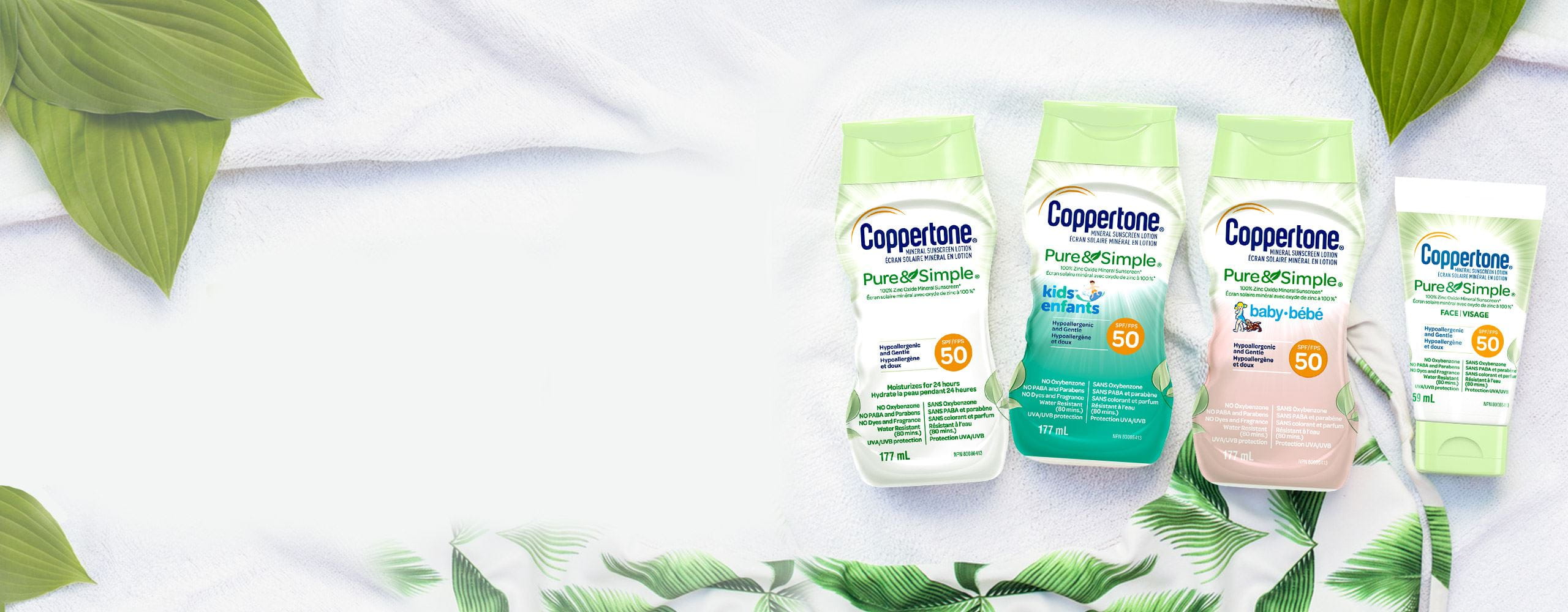 Pure & Simple - Crème solaire minérale de Coppertone