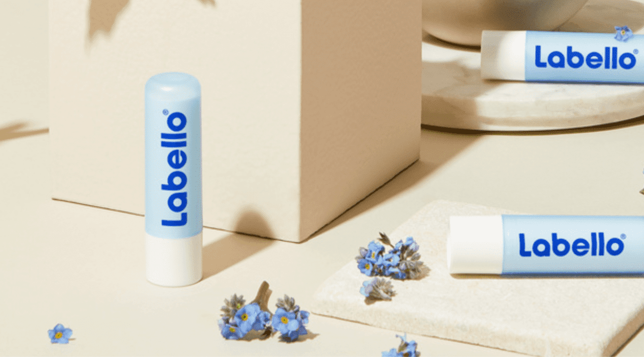 Blauwe lippen Labello
