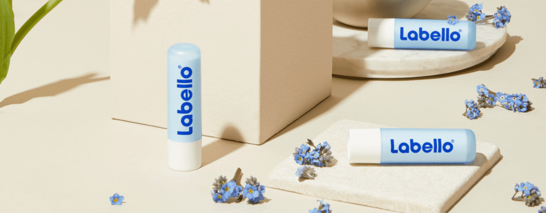 Blauwe lippen Labello