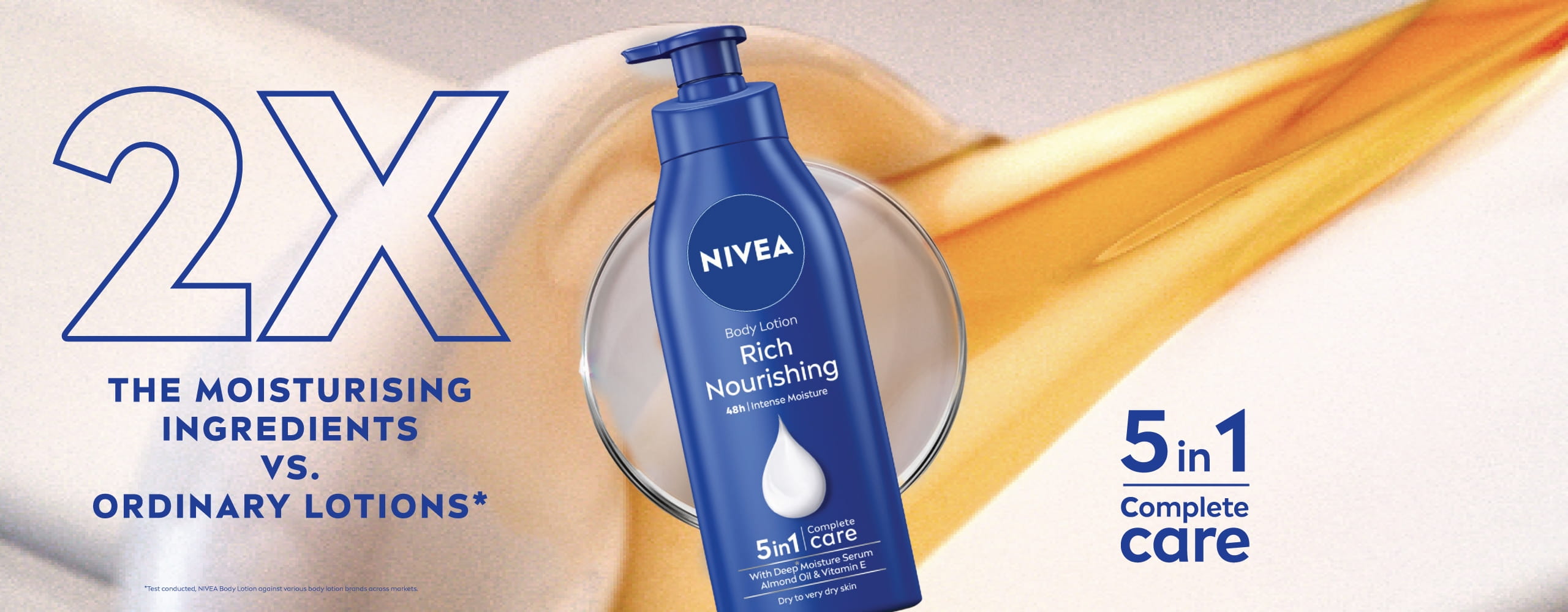 2X the Moisturisng Ingredients vs. Ordinary Lotions