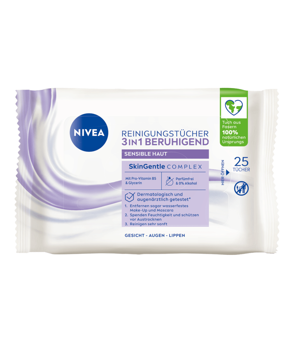 NIVEA Beruhigende Reinigungstücher 25 Stück