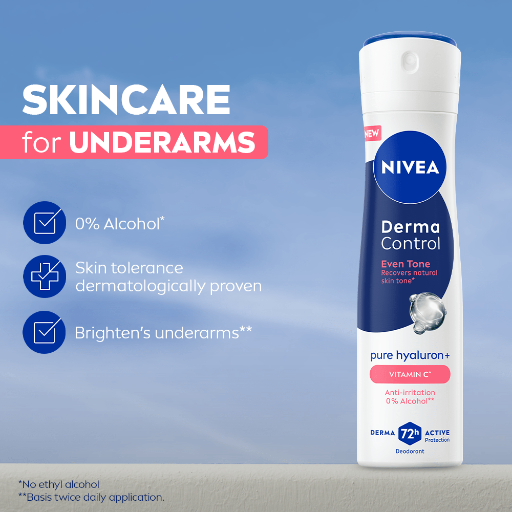 NIVEA Derma Control Eventone Spray for Brighter Underarms – NIVEA India