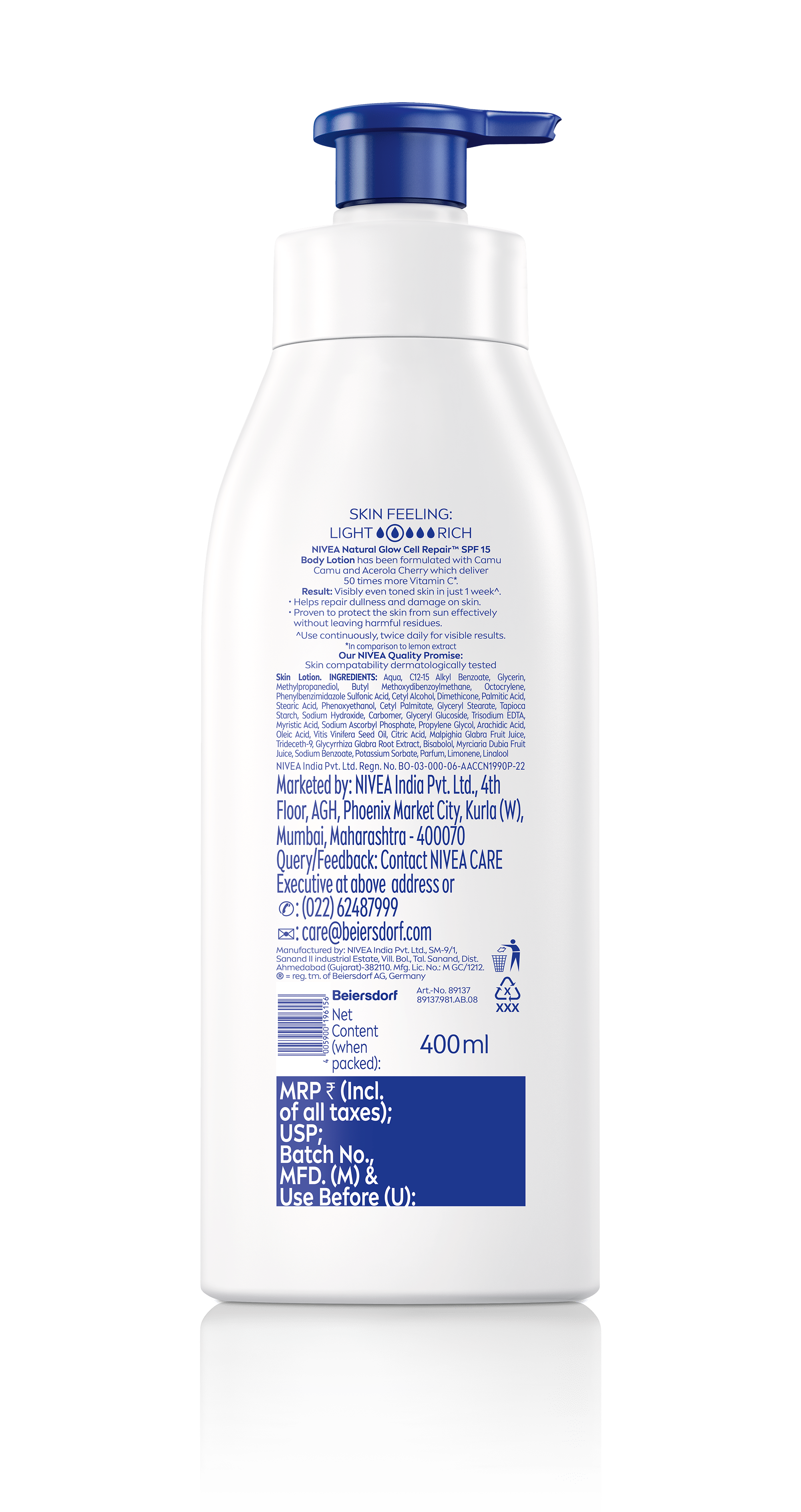 NIVEA Natural Glow Body Lotion - NIVEA In