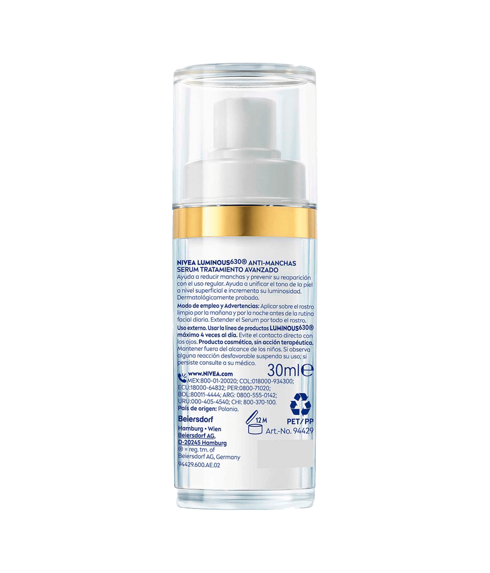 NIVEA Luminous630 Anti-Manchas Serum Tratamiento Avanzado 30ml