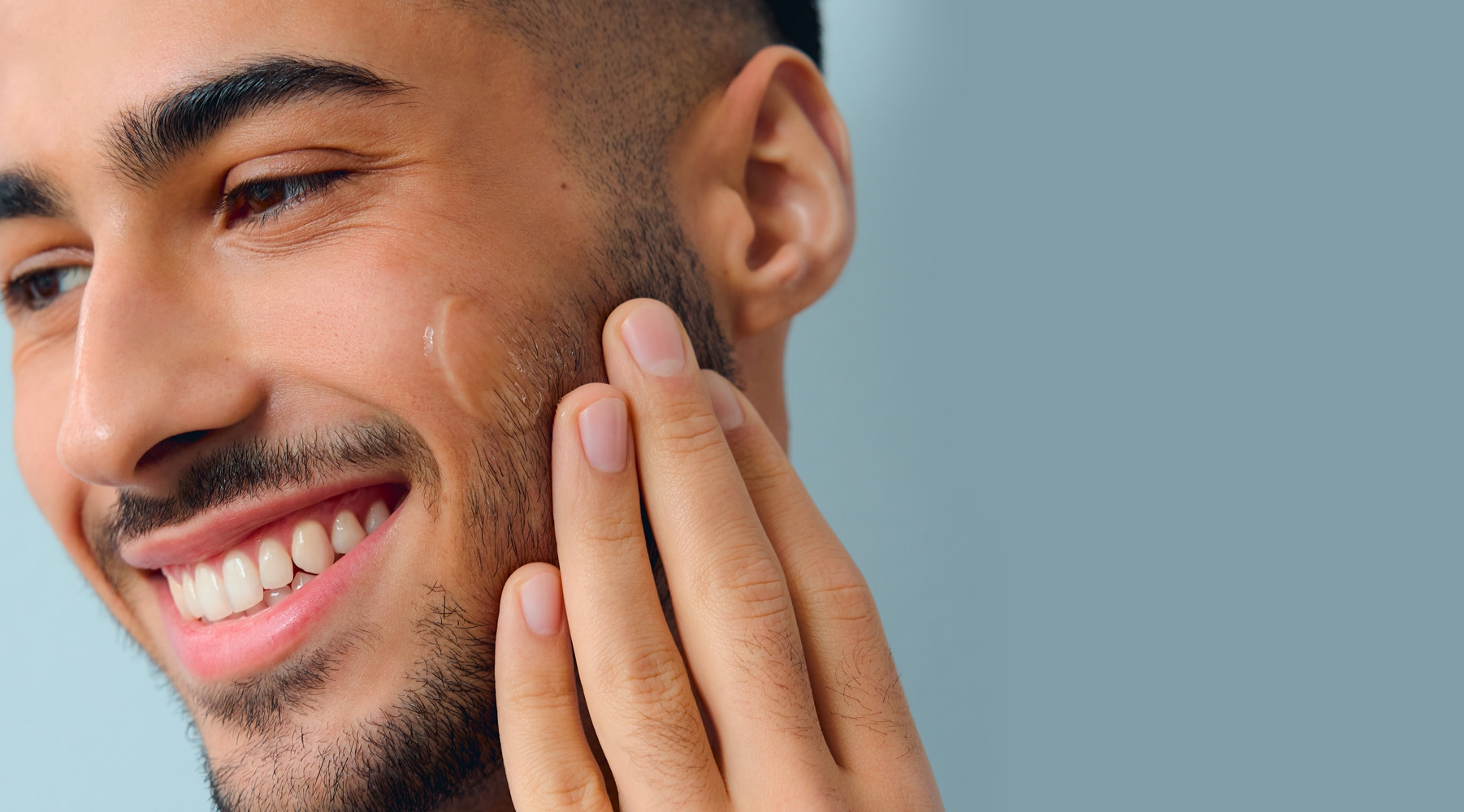 Woman with retinol serums