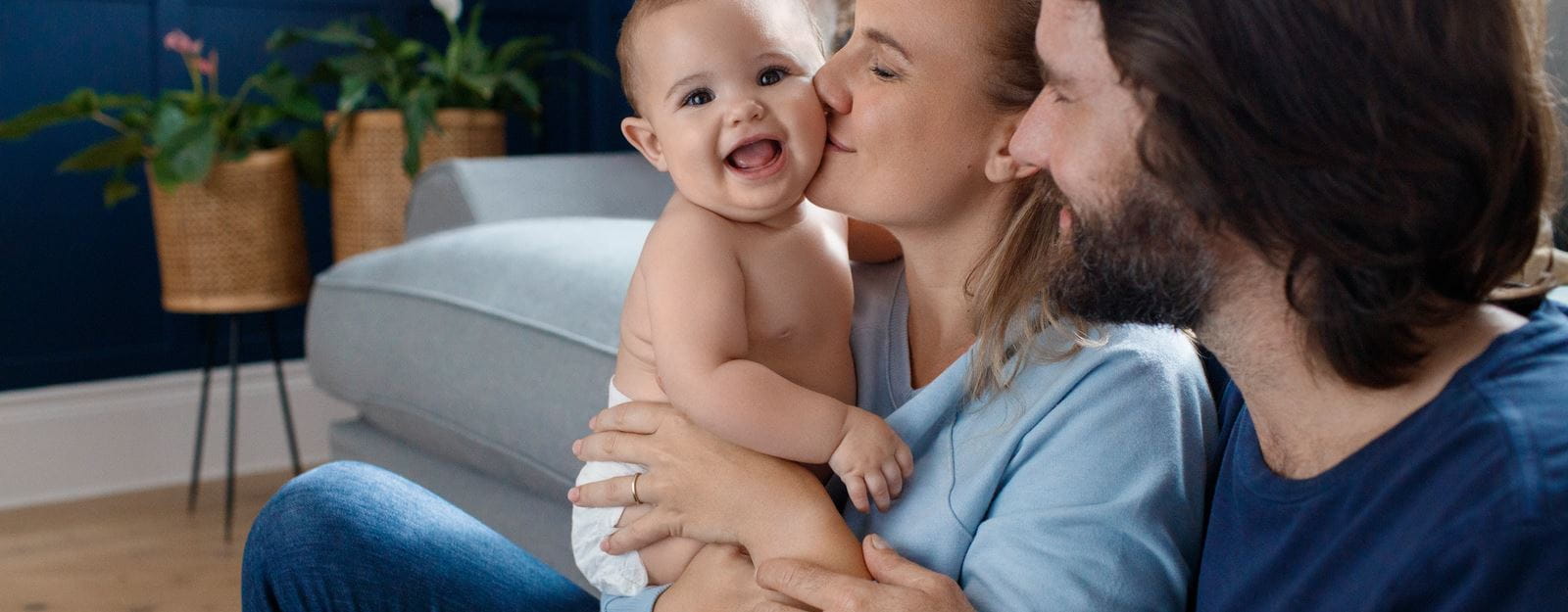 lächelndes Baby