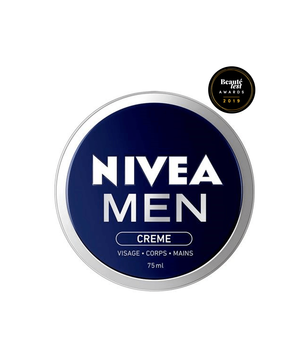 nivea men creme - coup de coeur des hommes - beaute test awards - 75ml - multiusage - creme - format poche - pocket - nomade 