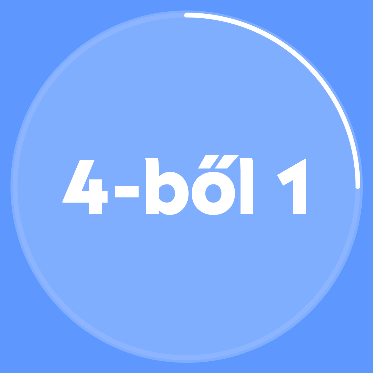 A 40% full circle enclosing the text "40%"