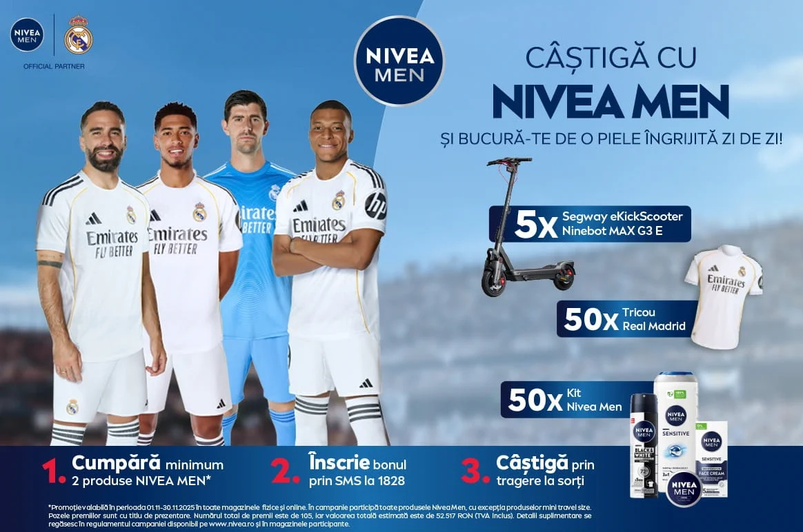 Câștigători Concurs NIVEA MEN la Toate – Înscrie-te până la... - Rezultate | Concursier