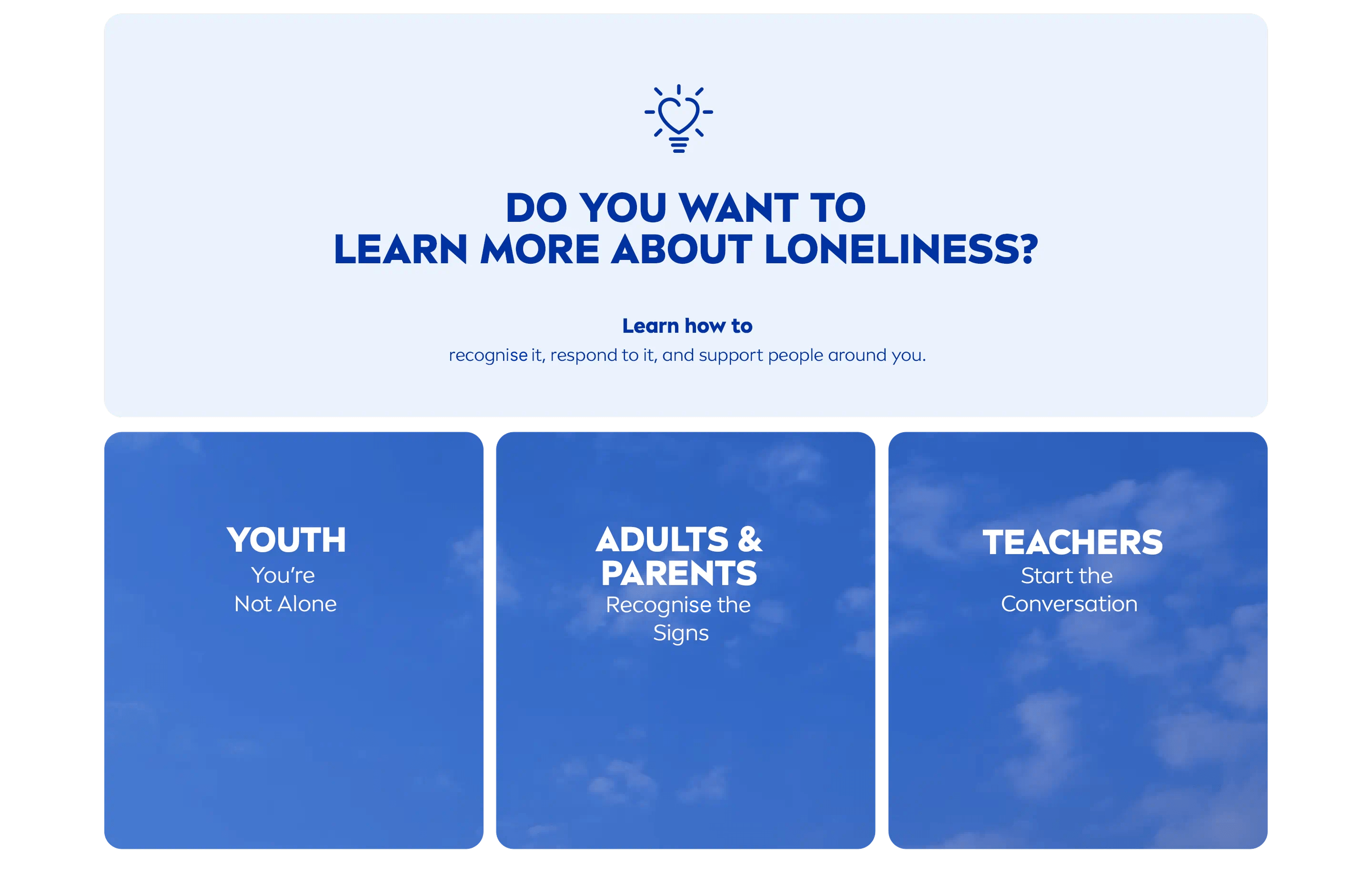 Do you want to learn more about loneliness? 
