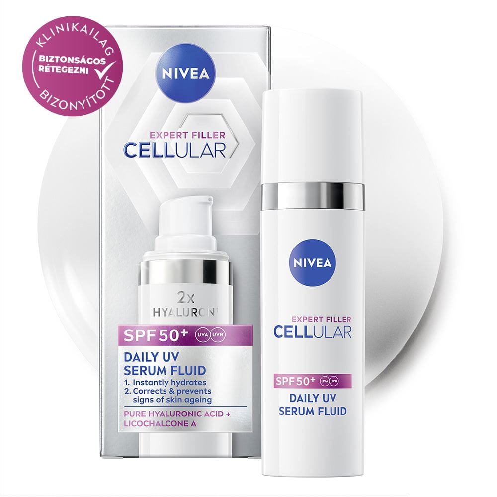 NIVEA Cellular Expert Filler Nappali Arcápoló UV Szérum Fluid FF50