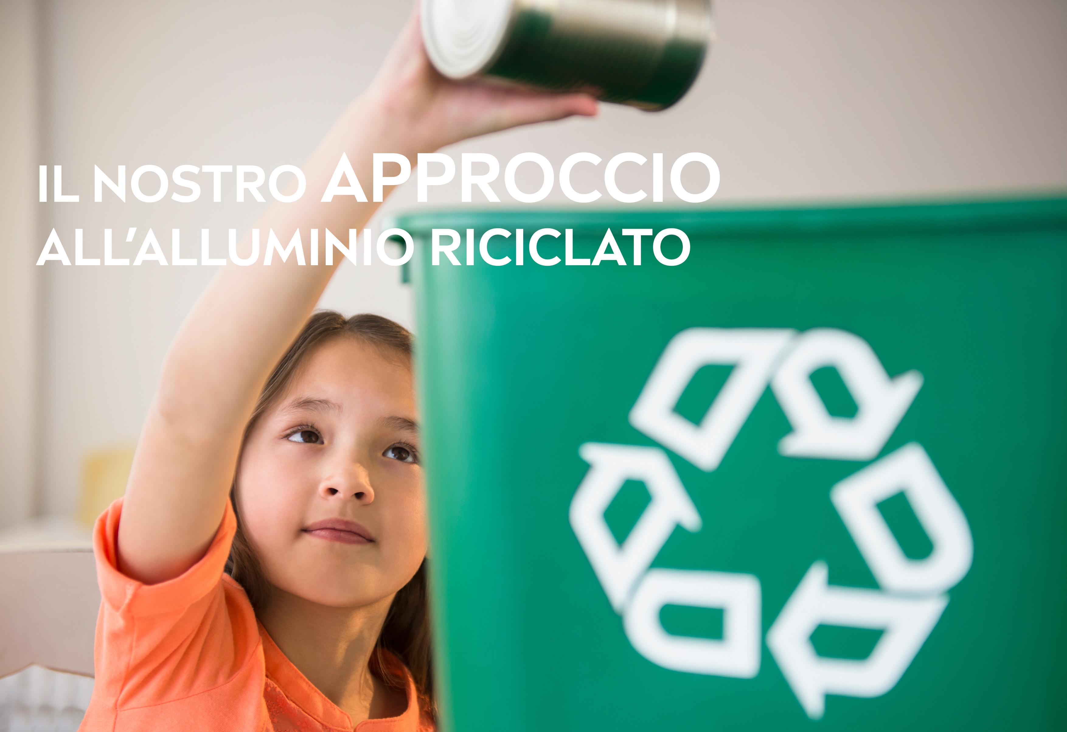 all'alluminio riciclato