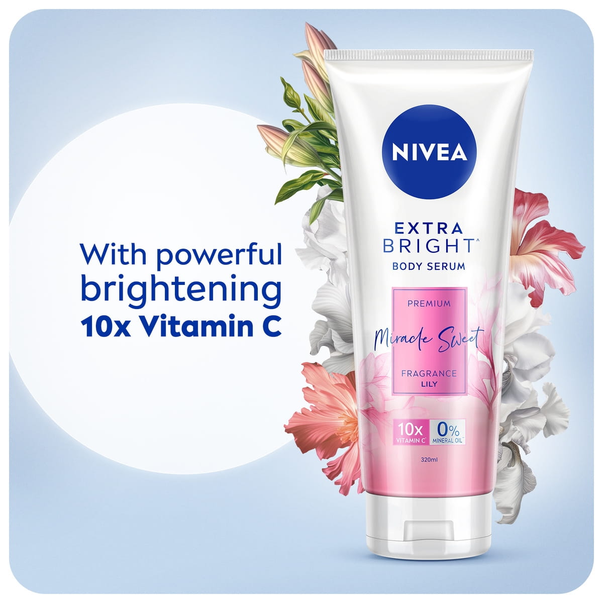 001606, STM Bright Signature Serum, Body, NIVEA Extra Bright Premium Fragrance, Miracle Sweet Body Serum 180ml, Velvet Romance Body Serum 180ml, SPGR: 98936, 98937