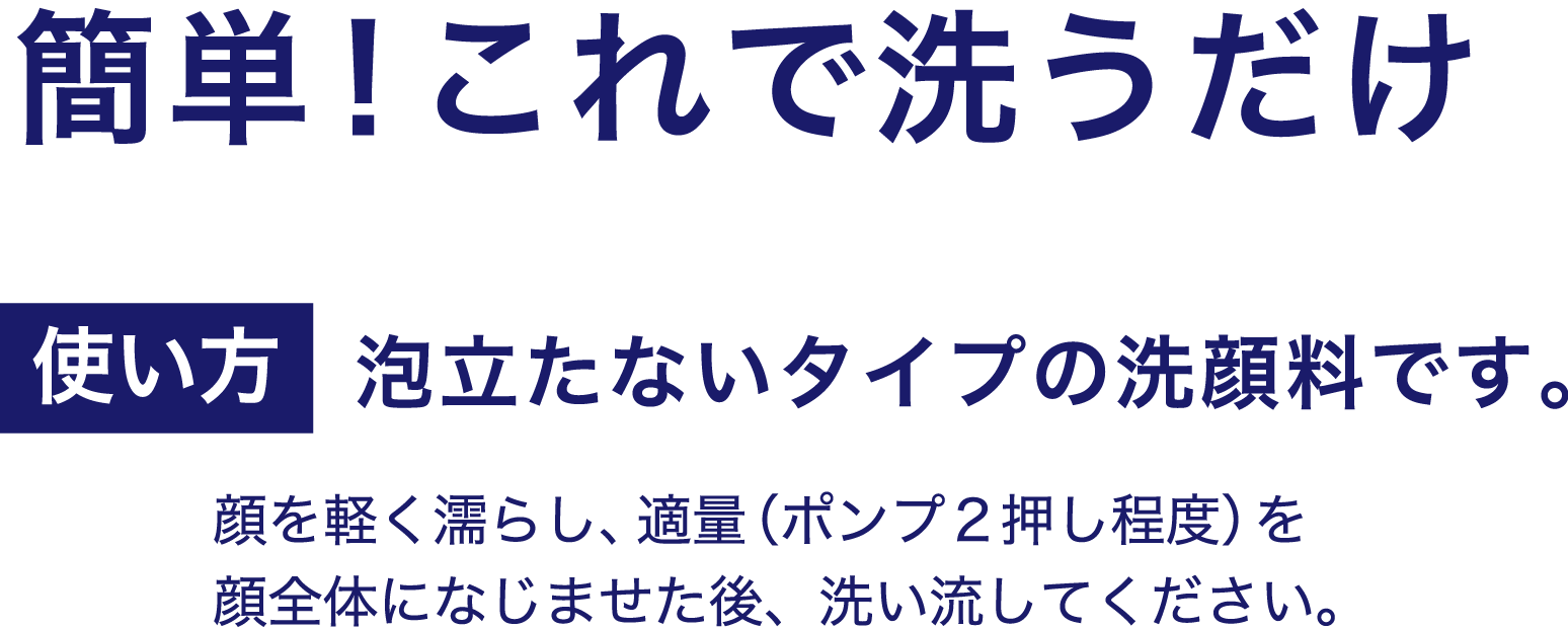 簡単！これで洗うだけ