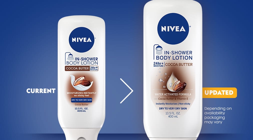 Cocoa Butter In-Shower Body Lotion for Dry to Very Dry Skin NIVEA®