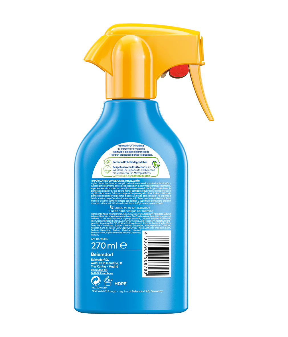 PROTEGE & BRONCEA Spray Pistola Solar FP 20 270 ml | NIVEA SUN