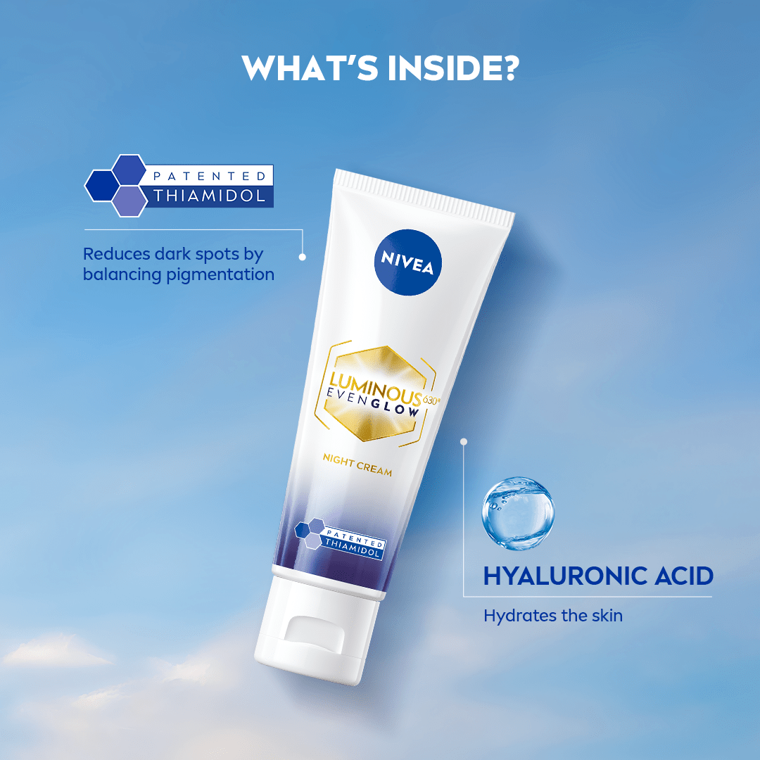 NIVEA Luminous Even Glow Night Cream with Thiamidol - NIVEA In