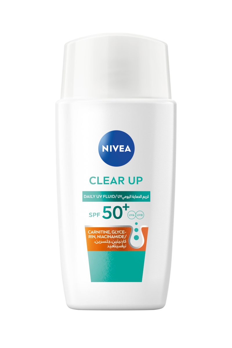 ZA_89552 Nivea_Clear Up_Daily UV Fluid_SPF50_40ml_Bottle_FOP