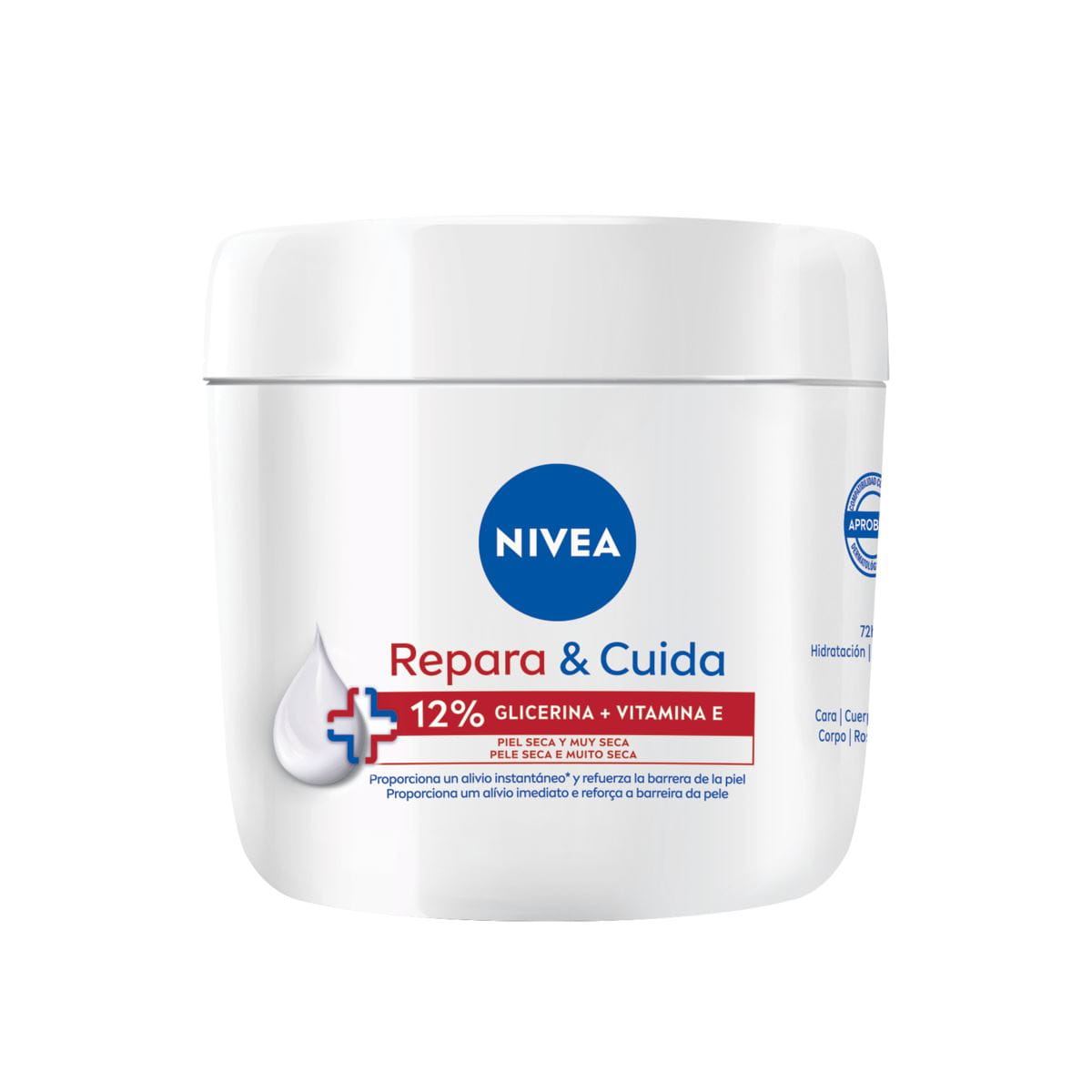 NIVEA; NIVEA APC; NAPC; REPARA; CUIDA; GLICERINA; VITAMINA E; 400ML