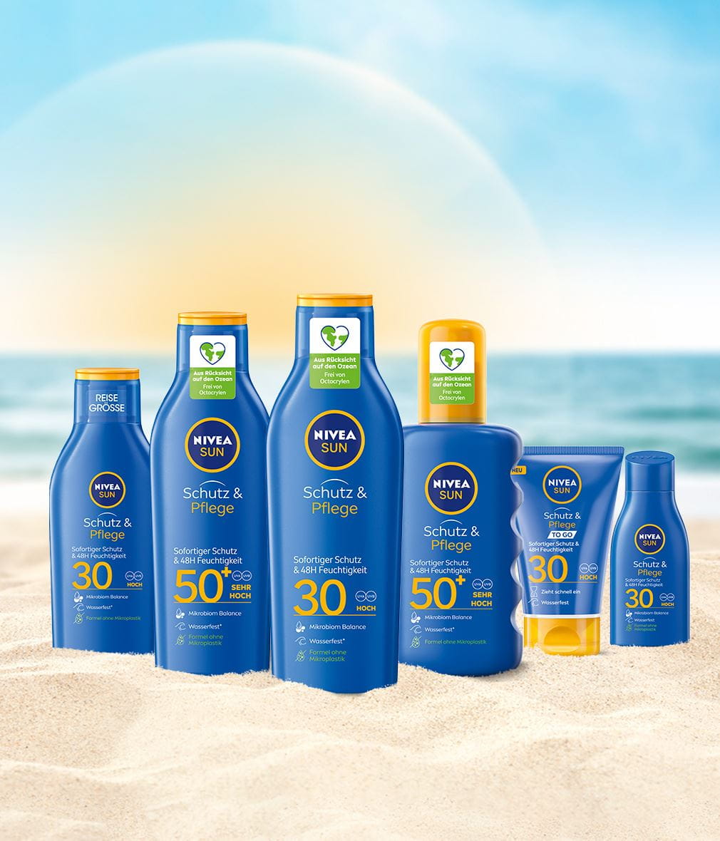 NIVEA SUN SCHUTZ & PFLEGE LOTION LSF30 KOMPOSITION RANGE 03