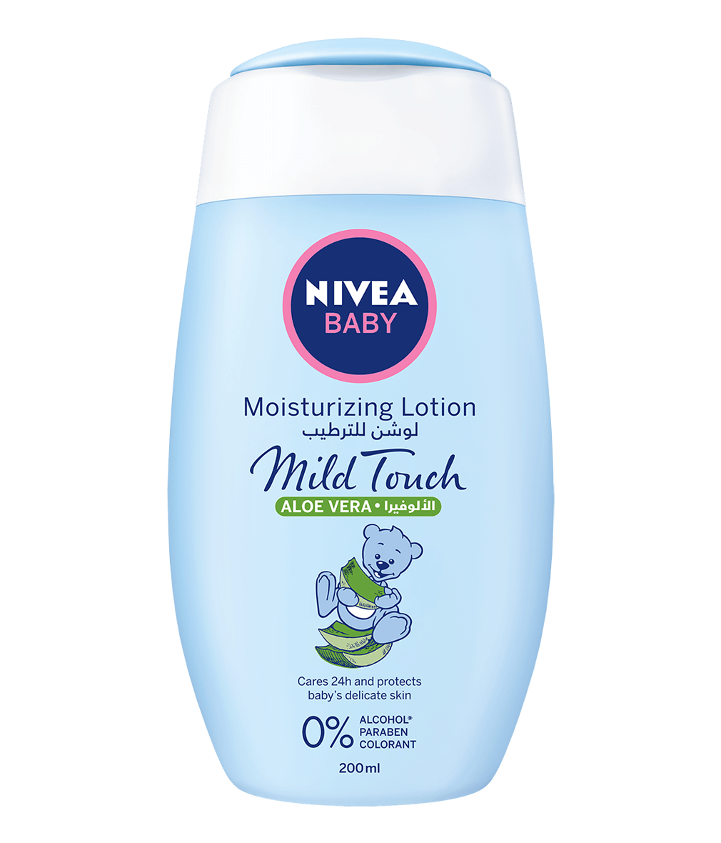 80562 Nivea Baby Moisturizing Lotion Mild Touch 200ml Clean packshot bi-lingual