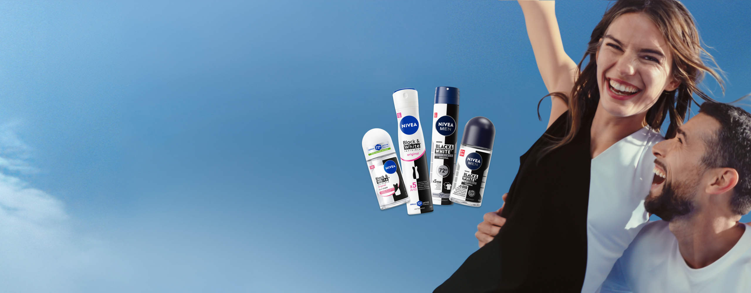 REDÉCOUVREZ LES DÉODORANTS BLACK & WHITE
