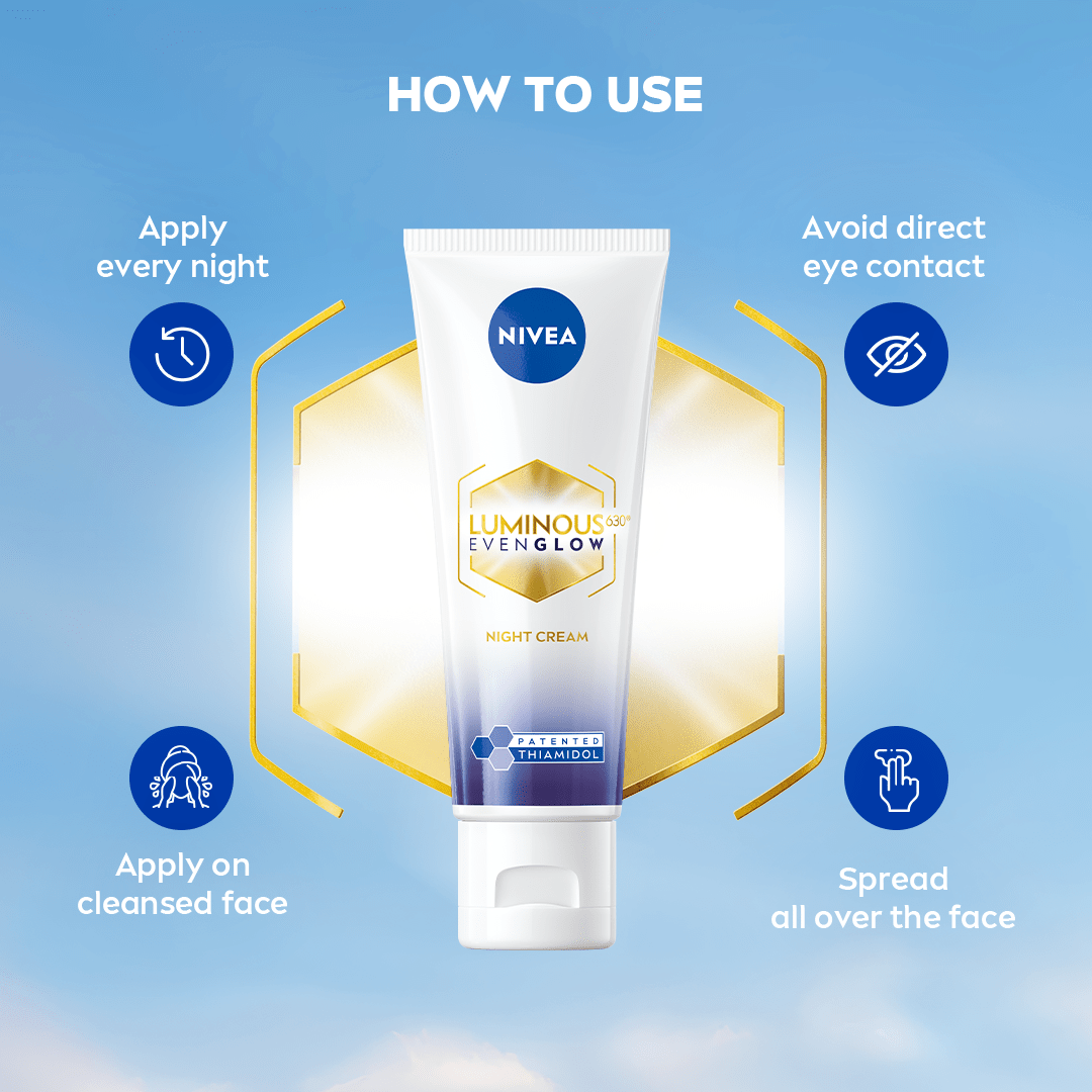 NIVEA Luminous Even Glow Night Cream with Thiamidol - NIVEA In