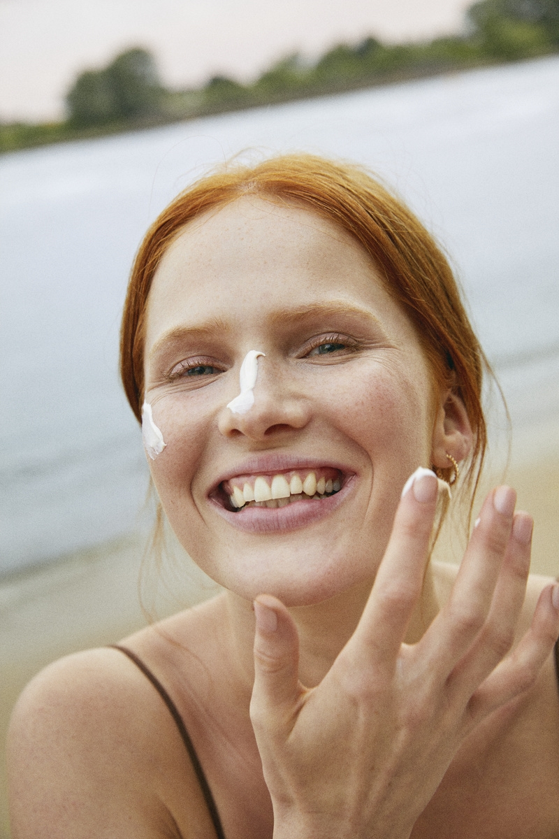 women applying night time routine