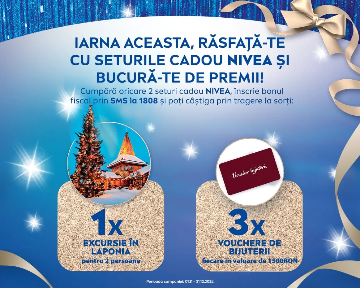 Concurs NIVEA la Toate – Înscrie-te până la 31 decembrie 2025