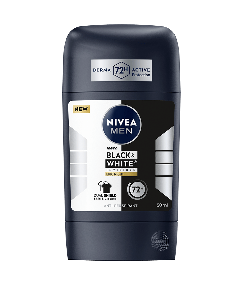 50ml Black & White Epic Night Stick - 72H Protection – NIVEA