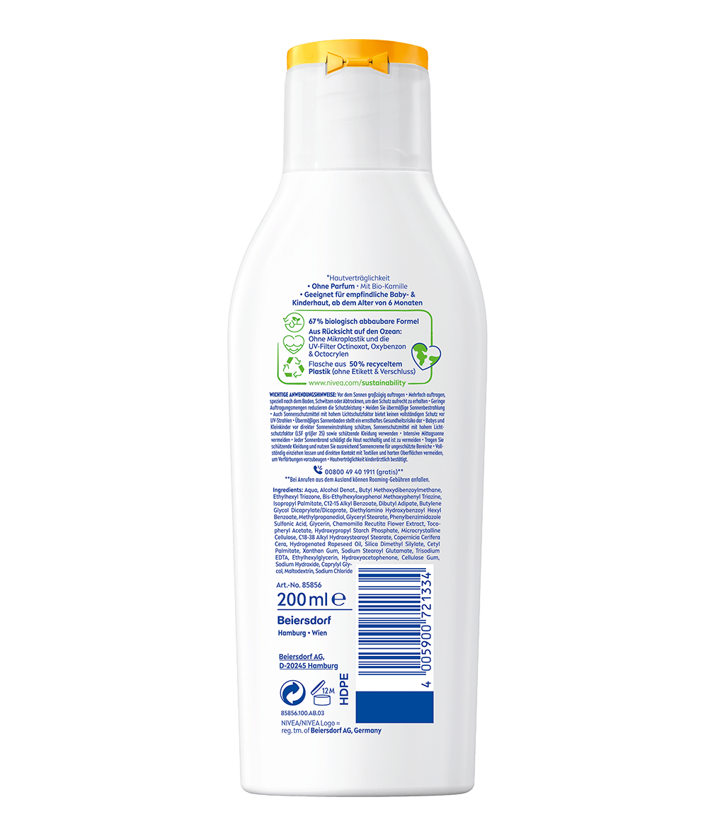 NIVEA SUN babies & kids Sensitiv Schutz 5in1 Lotion LSF50+ 200 ml