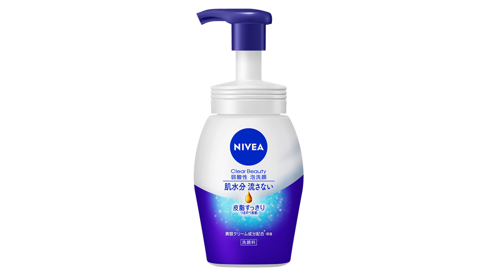 ニベア クリアビューティー弱酸性泡洗顔 皮脂すっきり 本体 - NIVEA ニベア クリアビューティー弱酸性泡洗顔 皮脂すっきり 本体 - NIVEA