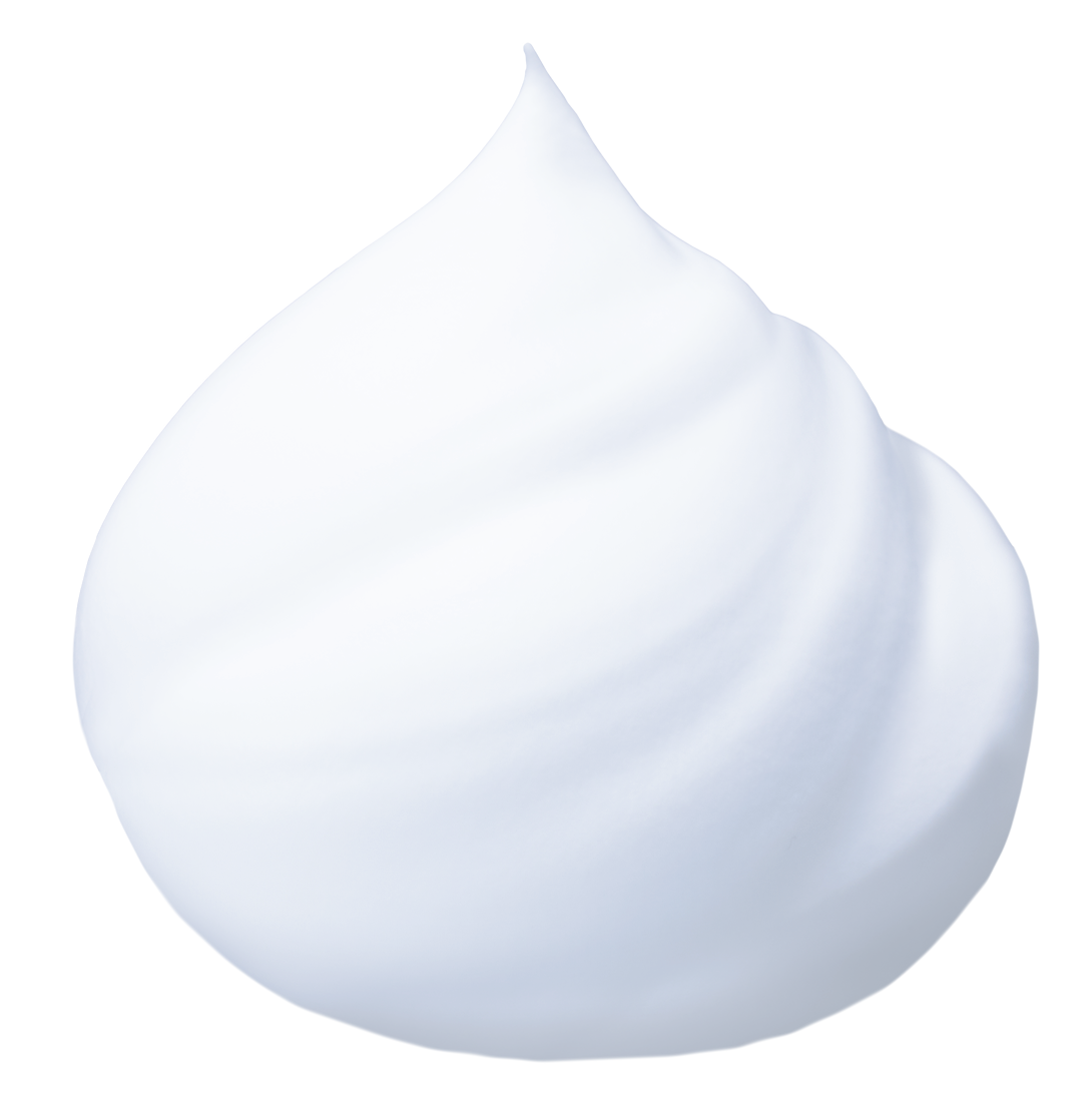 素早く泡立つエアリークリーム泡で肌水分を逃さず、すっきり洗えます。