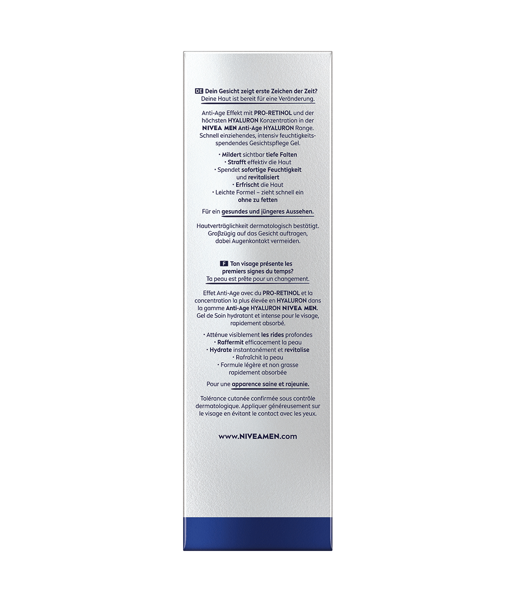 NIVEA MEN Anti Age Hyaluron Hydro Gesichtsgel 50 ml