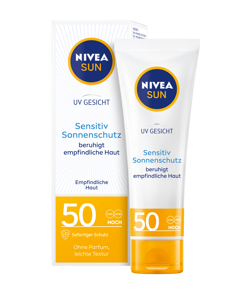 NIVEA SUN UV Gesicht Sensitiv Sonnenschutz LSF 50