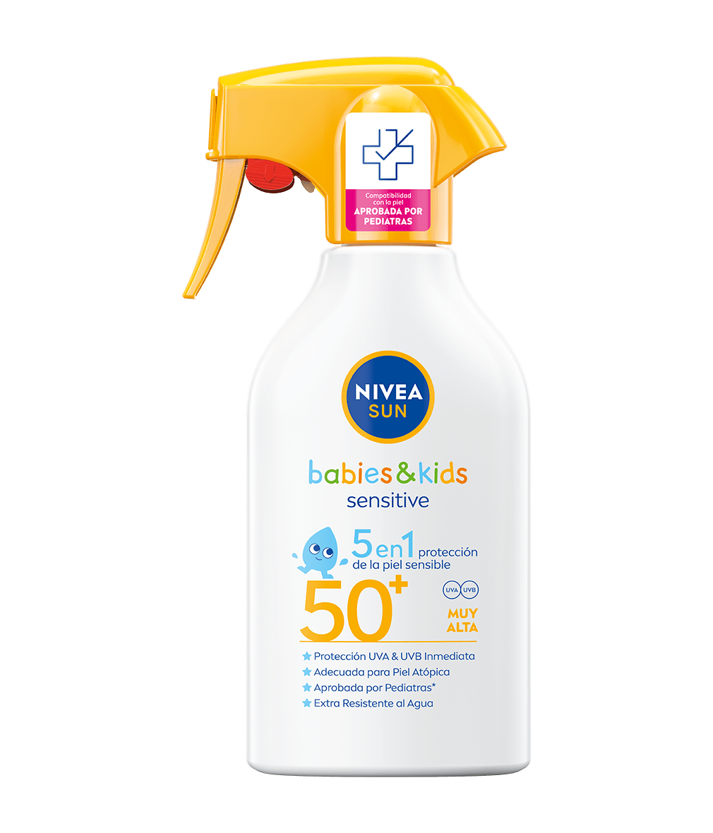 BABIES & KIDS Sensitive Spray Pistola Solar FP 50+ 270 ml | NIVEA SUN