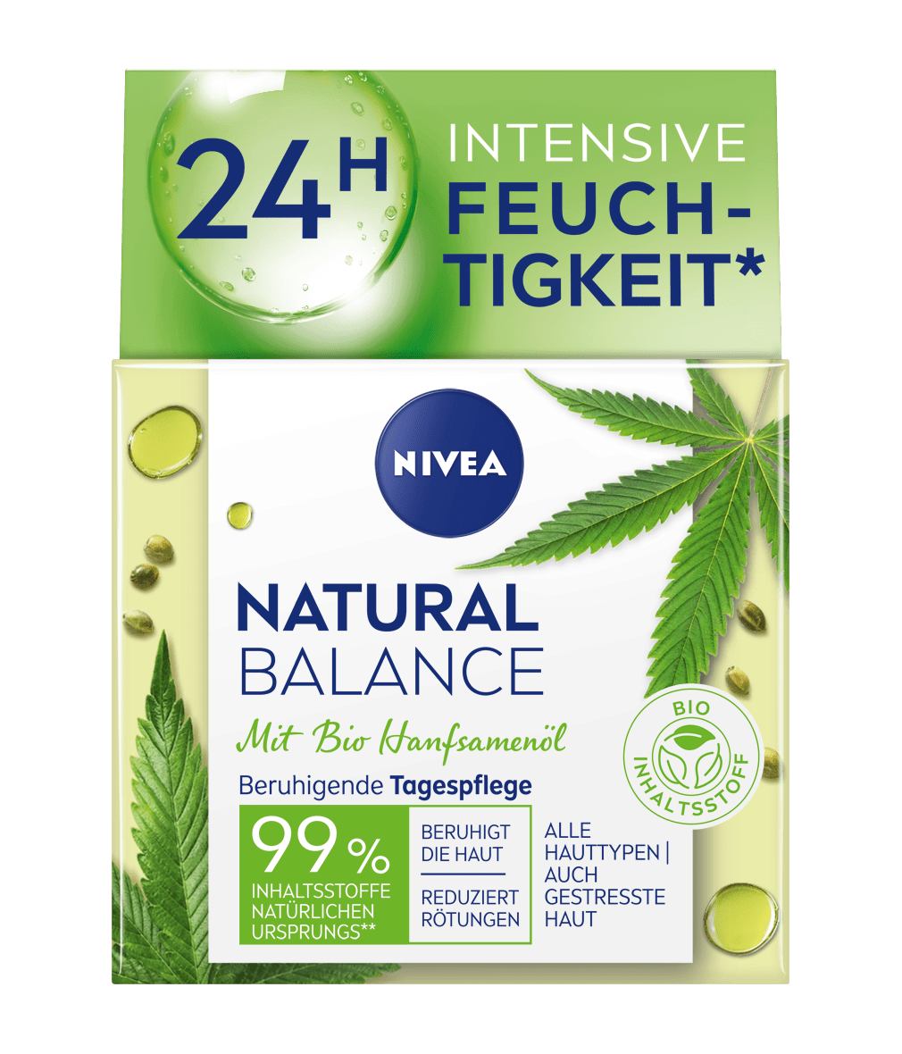 NIVEA Natural Balance Bio Hanfsamenöl Tagespflege 50 ml