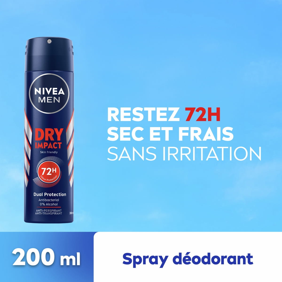 Déodorant sec en spray pour le corps NIVEA