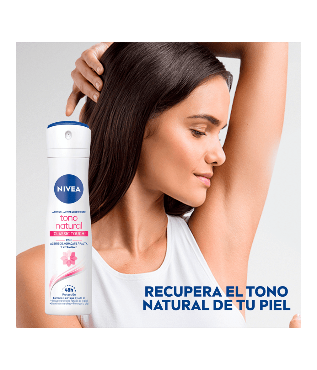 Antitranspirante Tono Natural Classic Touch en Spray 150 ml