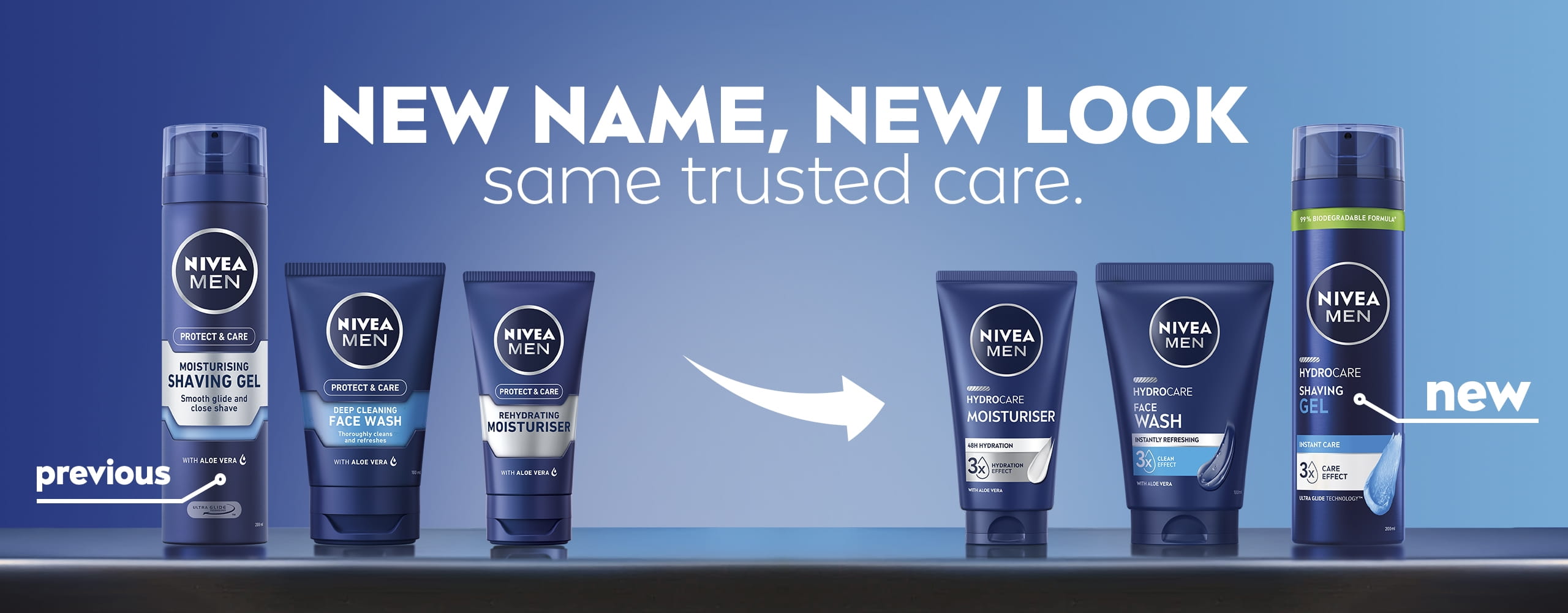 Young man using Nivea SPF face cream