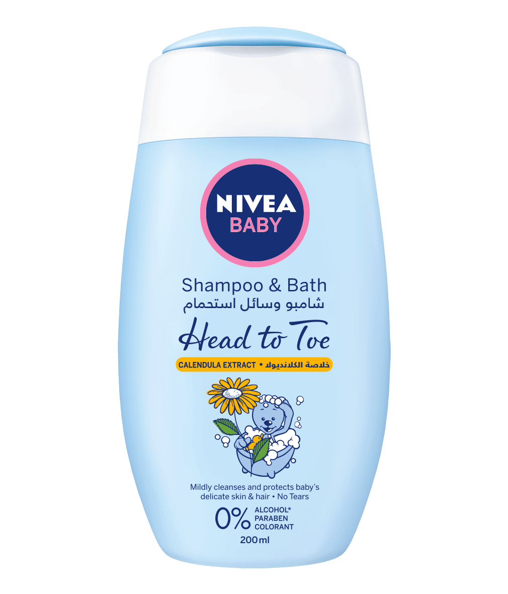 80552 Nivea Baby Head To Toe 200ml clean pack bi-lingual