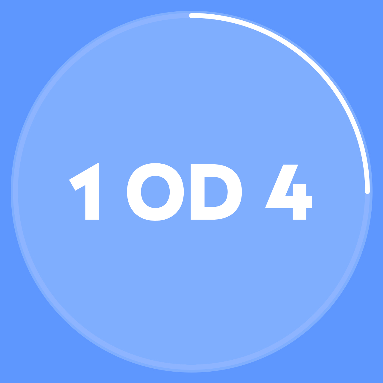 A 40% full circle enclosing the text "40%"