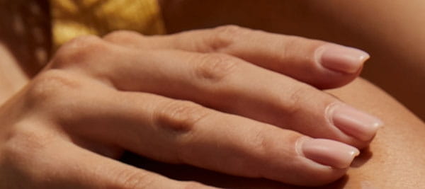 woman with adult acne