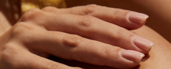 woman with dewy skin