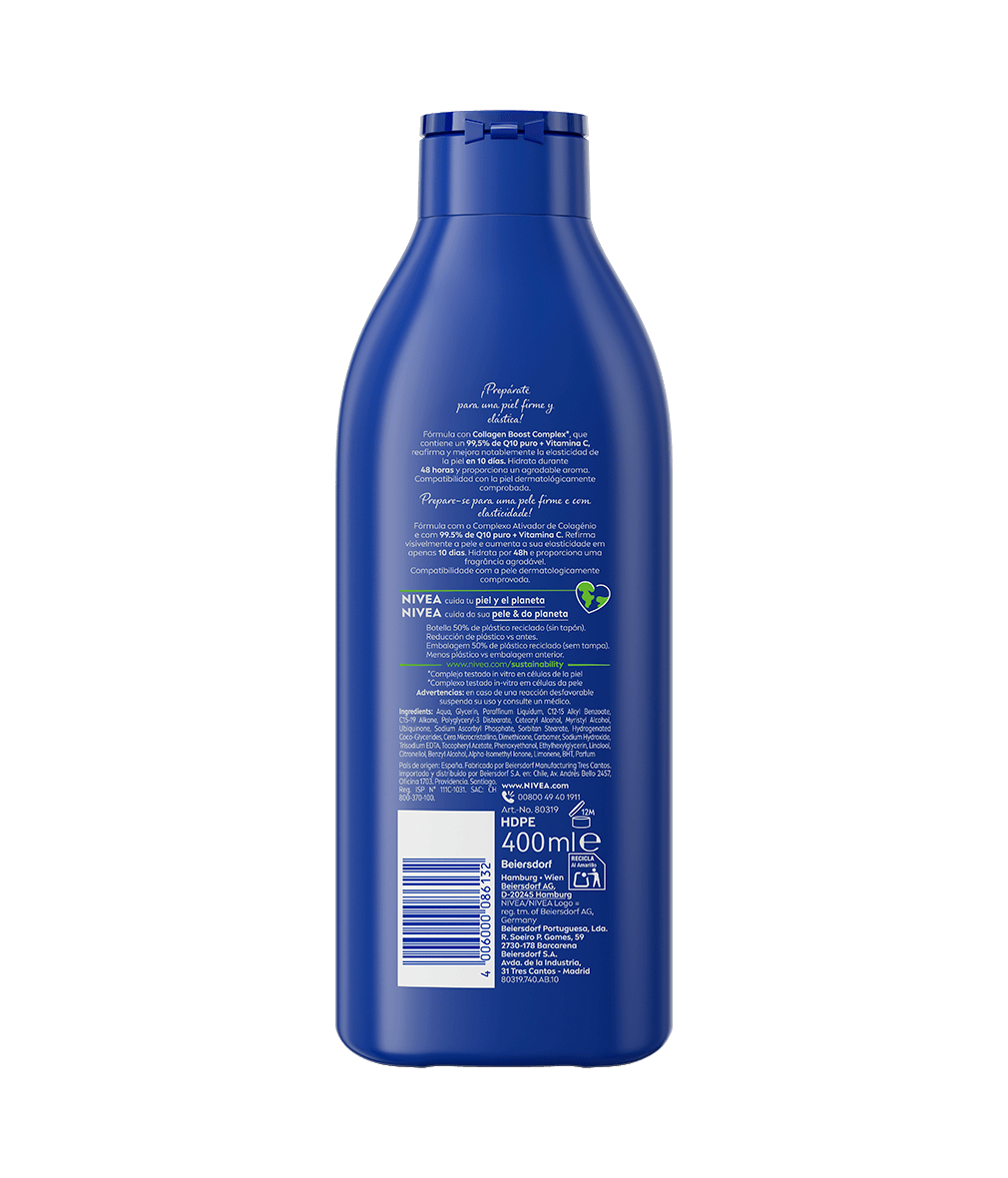 NIVEA Q10 Body Milk Reafirmante Piel Seca 400ml