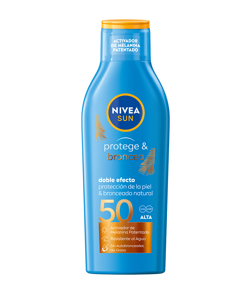 PROTEGE & BRONCEA Loción Solar FP 50 200 ml | NIVEA SUN