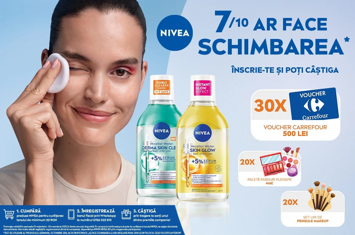 Câștigători concurs NIVEA la Carrefour (Noiembrie 2025)