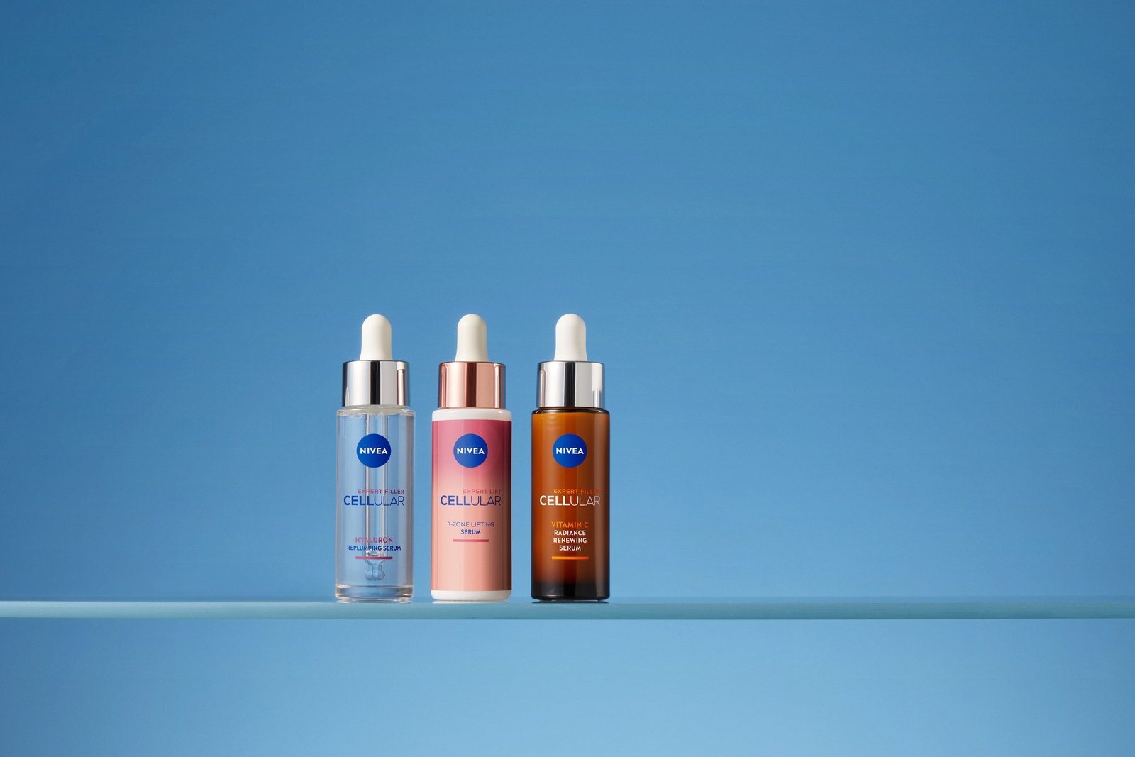 3 nivea face serums