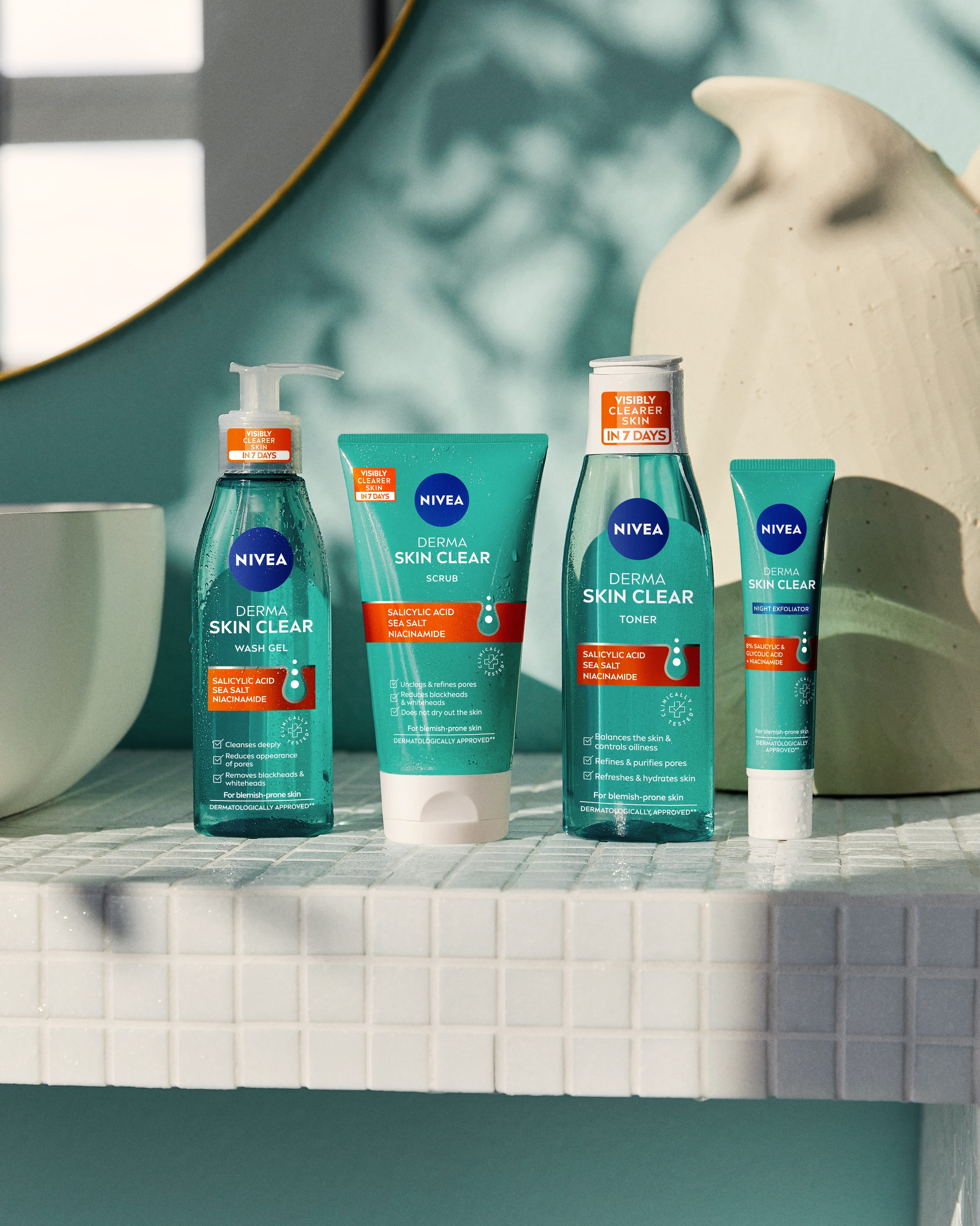 NIVEA Derma Skin Clear-sortimentet