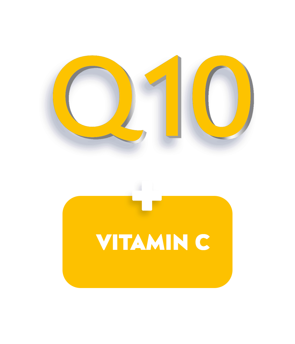 NIVEA Q10 and Vitamin C together.